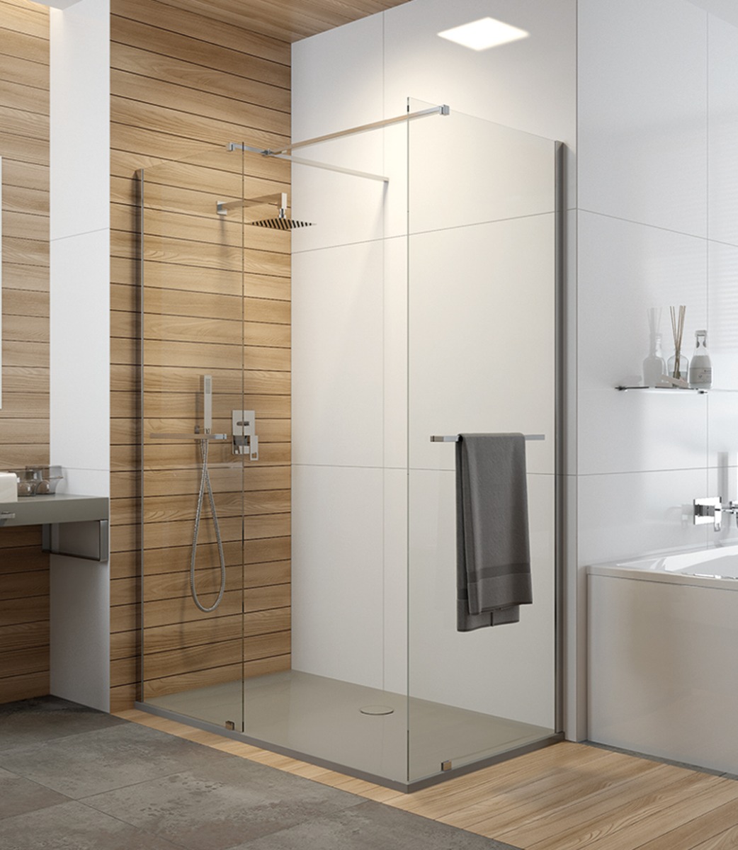  Douche ouverte ou paroi vitrée